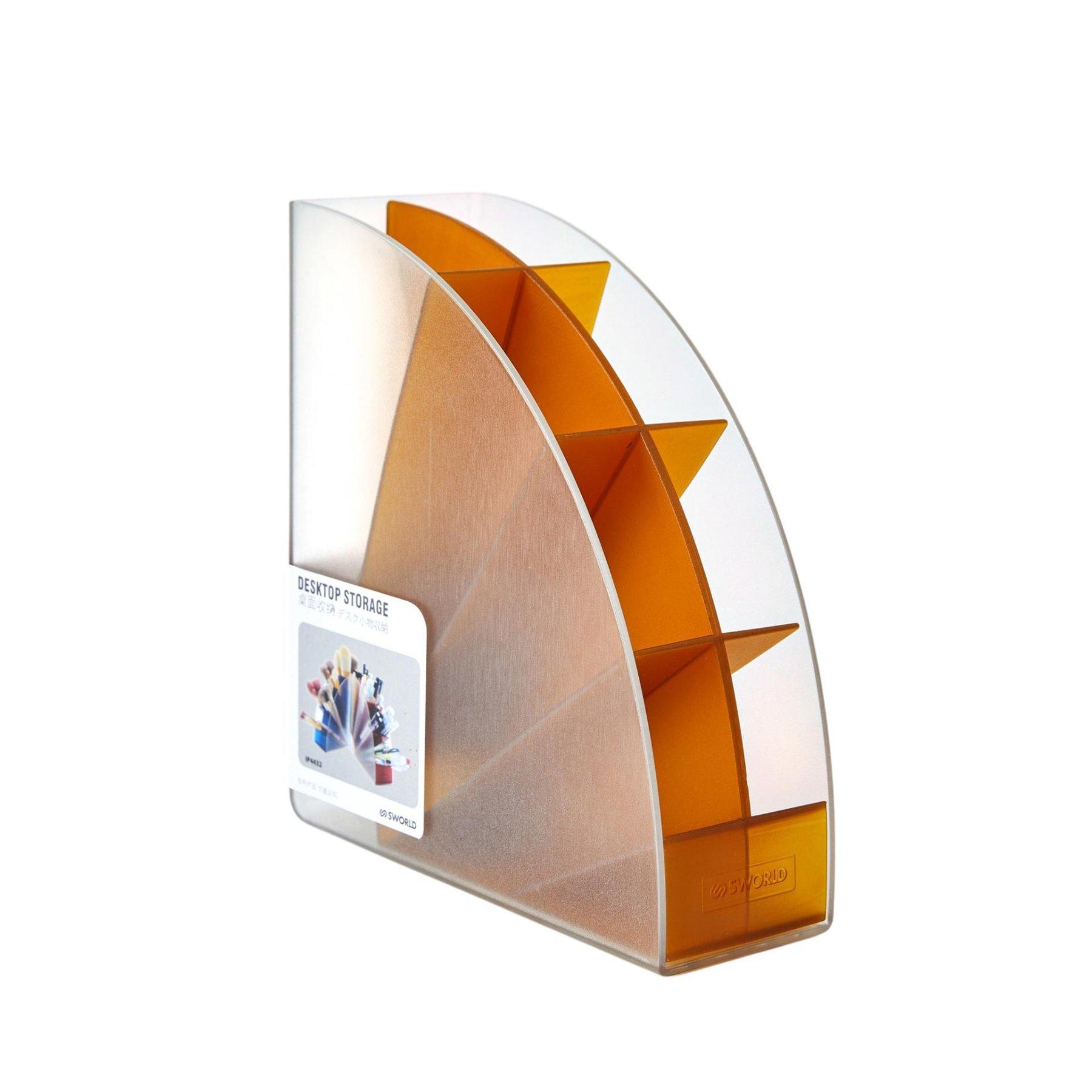 Sworld Поставка за химикалки, с 4 отделения, жълта | JAR Computers Sworld Поставка за химикалки, с 4 отделения, жълта