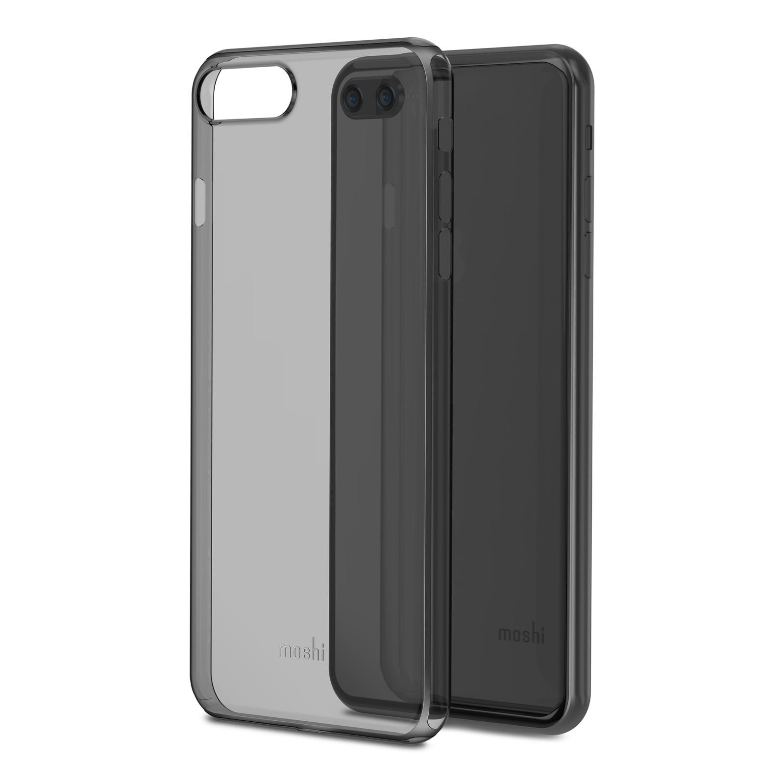 Тънък силиконов (TPU) калъф (0.35 mm) за iPhone 8 Plus, iPhone 7 Plus - Moshi SuperSkin (черен-прозрачен) | JAR Computers Тънък силиконов (TPU) калъф (0.35 mm) за iPhone 8 Plus, iPhone 7 Plus - Moshi SuperSkin (черен-прозрачен)
