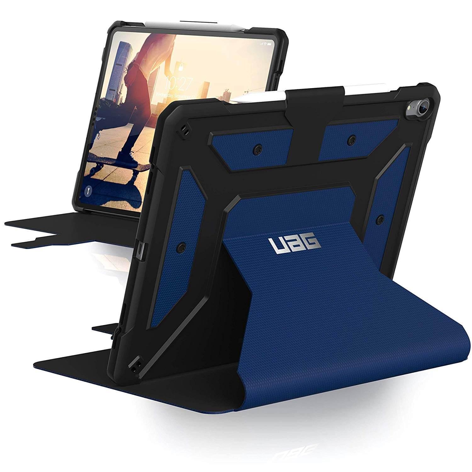Удароустойчив хибриден кейс от най-висок клас за iPad Pro 12.9 (2018) - Urban Armor Gear Metropolis Folio Case (тъмносин) | JAR Computers Удароустойчив хибриден кейс от най-висок клас за iPad Pro 12.9 (2018) - Urban Armor Gear Metropolis Folio Case (тъмносин)