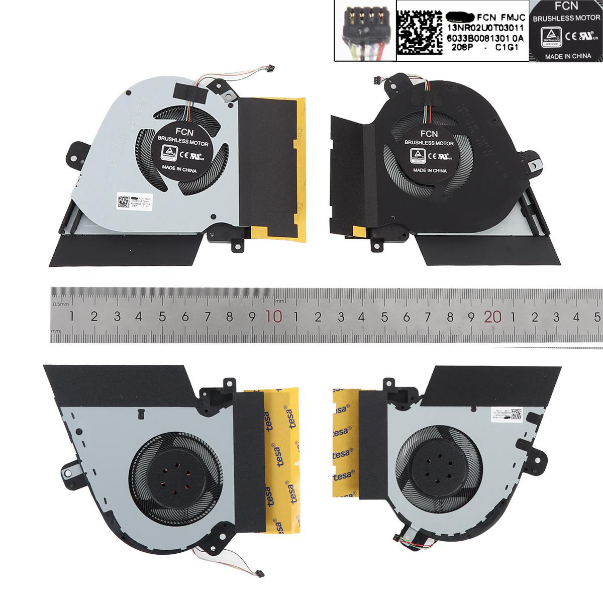 Вентилатор за лаптоп (CPU + GPU Fan) Asus Rog Zephyrus GU502DU GU502GV GA502D  12V | JAR Computers Вентилатор за лаптоп (CPU + GPU Fan) Asus Rog Zephyrus GU502DU GU502GV GA502D  12V