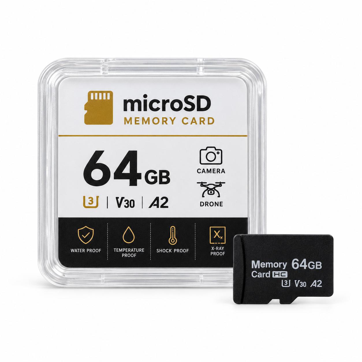 4K UHD, Micro SD 64GB, class 10, OEM | JAR Computers 4K UHD, Micro SD 64GB, class 10, OEM