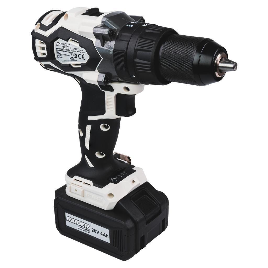 Акумулаторна безчеткова ударна бормашина Raider RDI-CDB03W 20V | JAR Computers Акумулаторна безчеткова ударна бормашина Raider RDI-CDB03W 20V