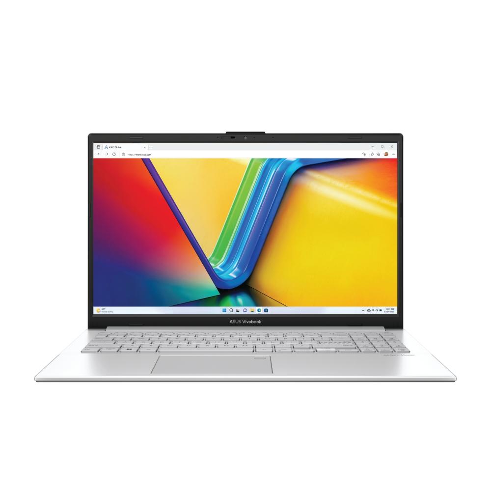 Asus Vivobook Go E1504FA-BQ2424W, AMD, Ryzen R5-7520U 2.8GHz (6MB Cache, up to 4.3GHz, 4 cores, 8 Threads),15.6" FHD (1920x1080),16GB (on bd) LPDDR5 , 1TB SSD G3,  AMD Radeon Graphics,Backlit ,Chiclet Keyboard, Windows 11 Home, Cool  Silver