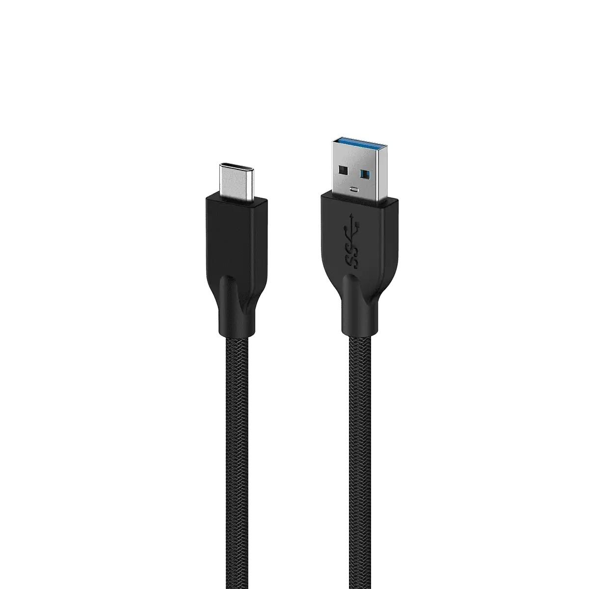 Genius Кабел за бързо зареждане ACC-A2CC, USB Type-A към USB Type-C, 100 cm, черен | JAR Computers Genius Кабел за бързо зареждане ACC-A2CC, USB Type-A към USB Type-C, 100 cm, черен