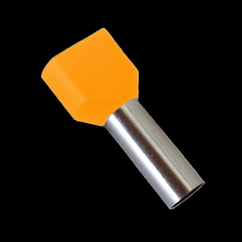 ИЗОЛИРАН НАКРАЙНИК TЕ4010/ОРАНЖЕВ (100 БРОЯ В ПАКЕТ)