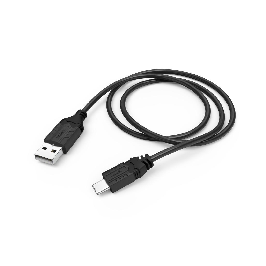 Кабел HAMA USB-A мъжко - USB-C мъжко за зареждане на SONY PS5, 0.75 m, Черен | JAR Computers Кабел HAMA USB-A мъжко - USB-C мъжко за зареждане на SONY PS5, 0.75 m, Черен