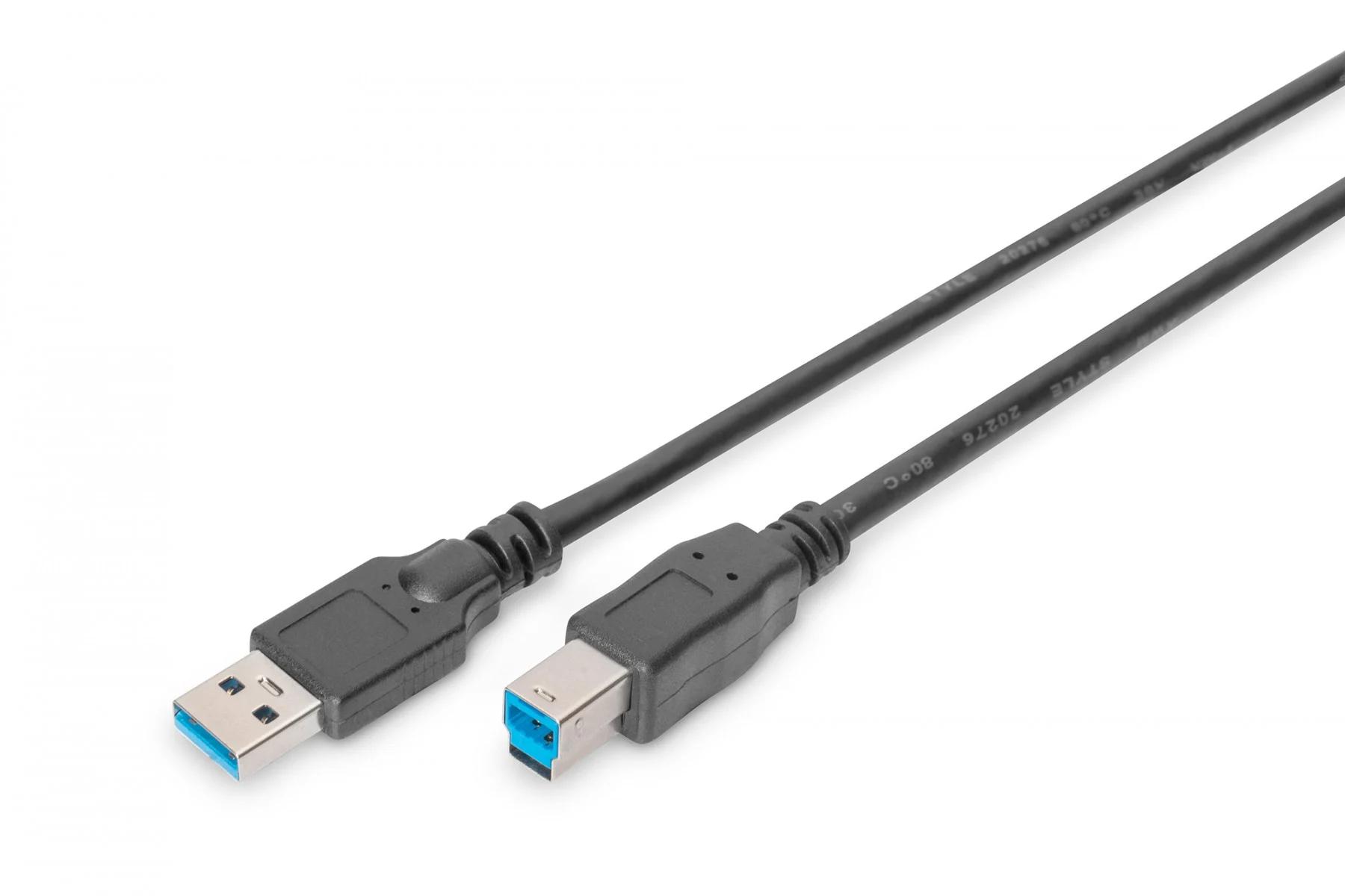 КАБЕЛ USB DIGITUS - USB-A to USB-B - 1,8 m - Black - PN DB-300115-018-S | JAR Computers КАБЕЛ USB DIGITUS - USB-A to USB-B - 1,8 m - Black - PN DB-300115-018-S
