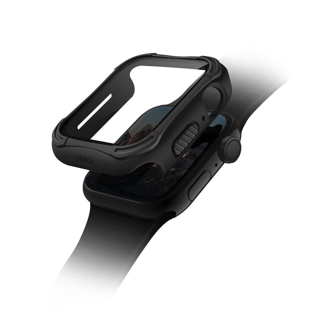 Качествен хибриден кейс с вграден стъклен протектор за дисплея на Apple Watch 40мм - Uniq Torres Antimicrobical Apple Watch Case With 9H Tempred Glass 40mm (черен) | JAR Computers Качествен хибриден кейс с вграден стъклен протектор за дисплея на Apple Watch 40мм - Uniq Torres Antimicrobical Apple Watch Case With 9H Tempred Glass 40mm (черен)