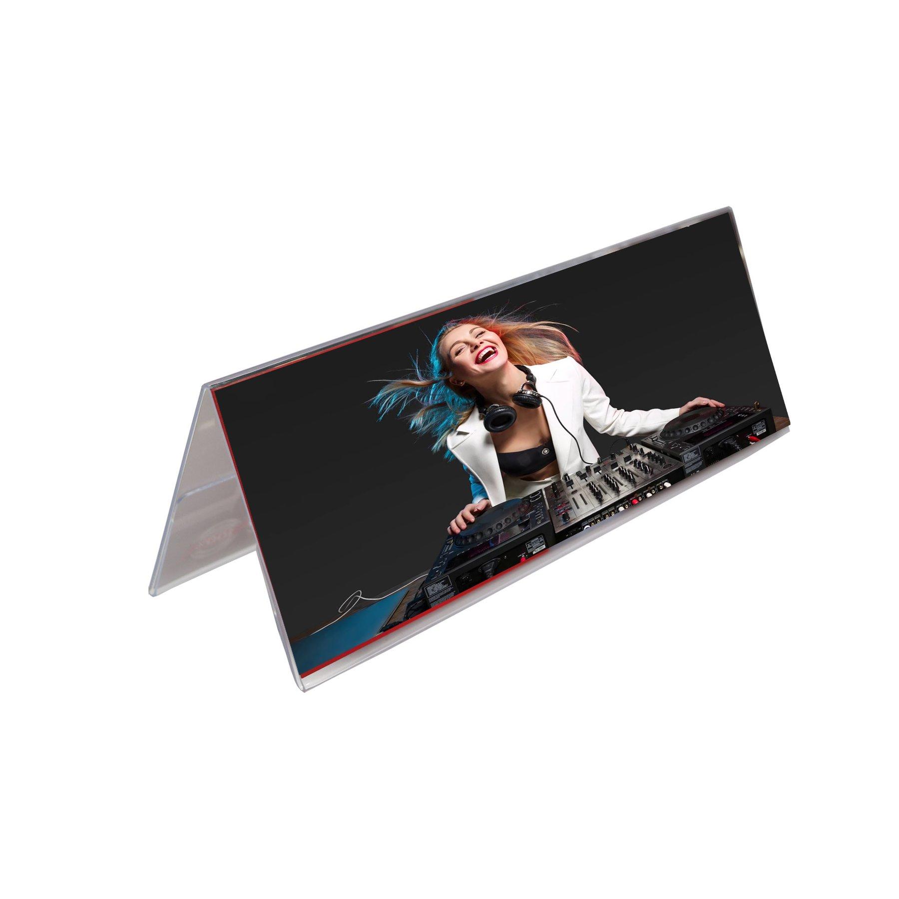 KEJEA Информационна поставка за бюро, хоризонтална, 210 х 75 mm, прозрачна | JAR Computers KEJEA Информационна поставка за бюро, хоризонтална, 210 х 75 mm, прозрачна