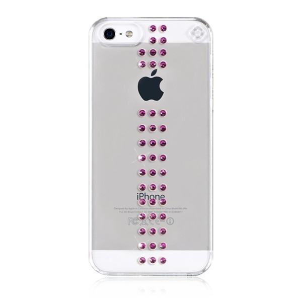 Кейс с кристали на Сваровски за iPhone 5, iPhone 5S, iPhone SE - Swarovski Stripe Fuchsia | JAR Computers Кейс с кристали на Сваровски за iPhone 5, iPhone 5S, iPhone SE - Swarovski Stripe Fuchsia