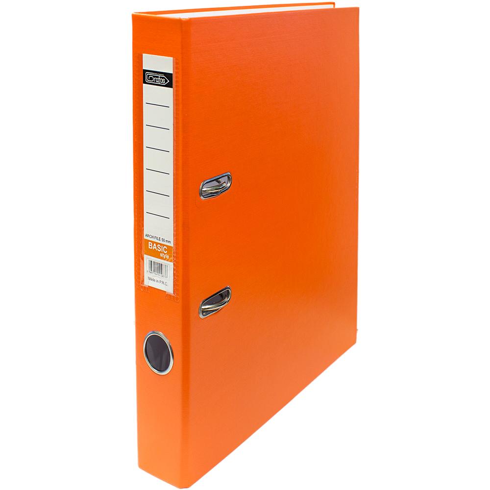 Класьор GRAFOS BASIC PP A4 5см оранжев | JAR Computers Класьор GRAFOS BASIC PP A4 5см оранжев