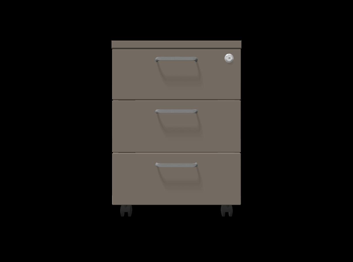 Мобилен контейнер с три чекмеджета Easy Space 3D, 430х480х600мм, ПДЧ 18 мм, трюфел | JAR Computers Мобилен контейнер с три чекмеджета Easy Space 3D, 430х480х600мм, ПДЧ 18 мм, трюфел