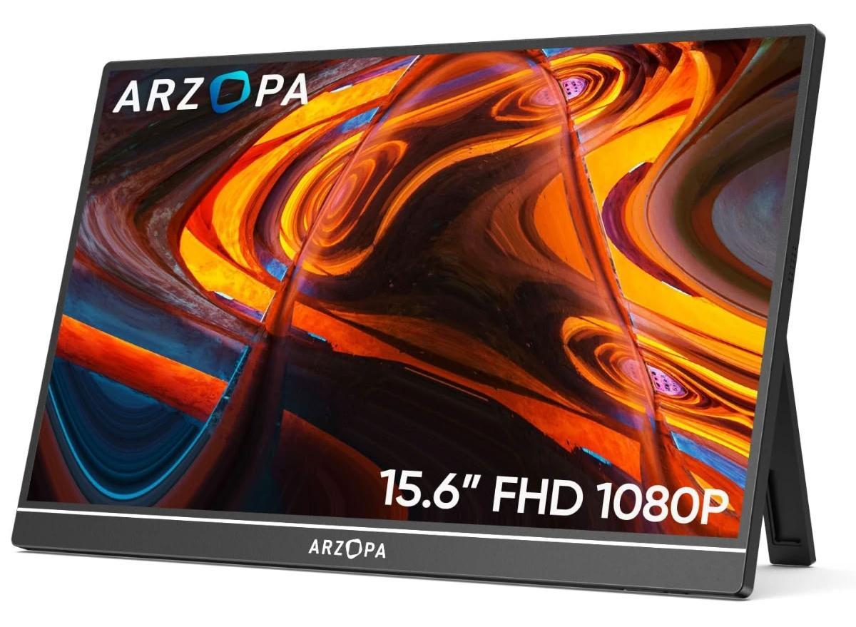 Преносим монитор ARZOPA - A1, 15.6'', FHD, IPS, 60Hz, черен | JAR Computers Преносим монитор ARZOPA - A1, 15.6'', FHD, IPS, 60Hz, черен