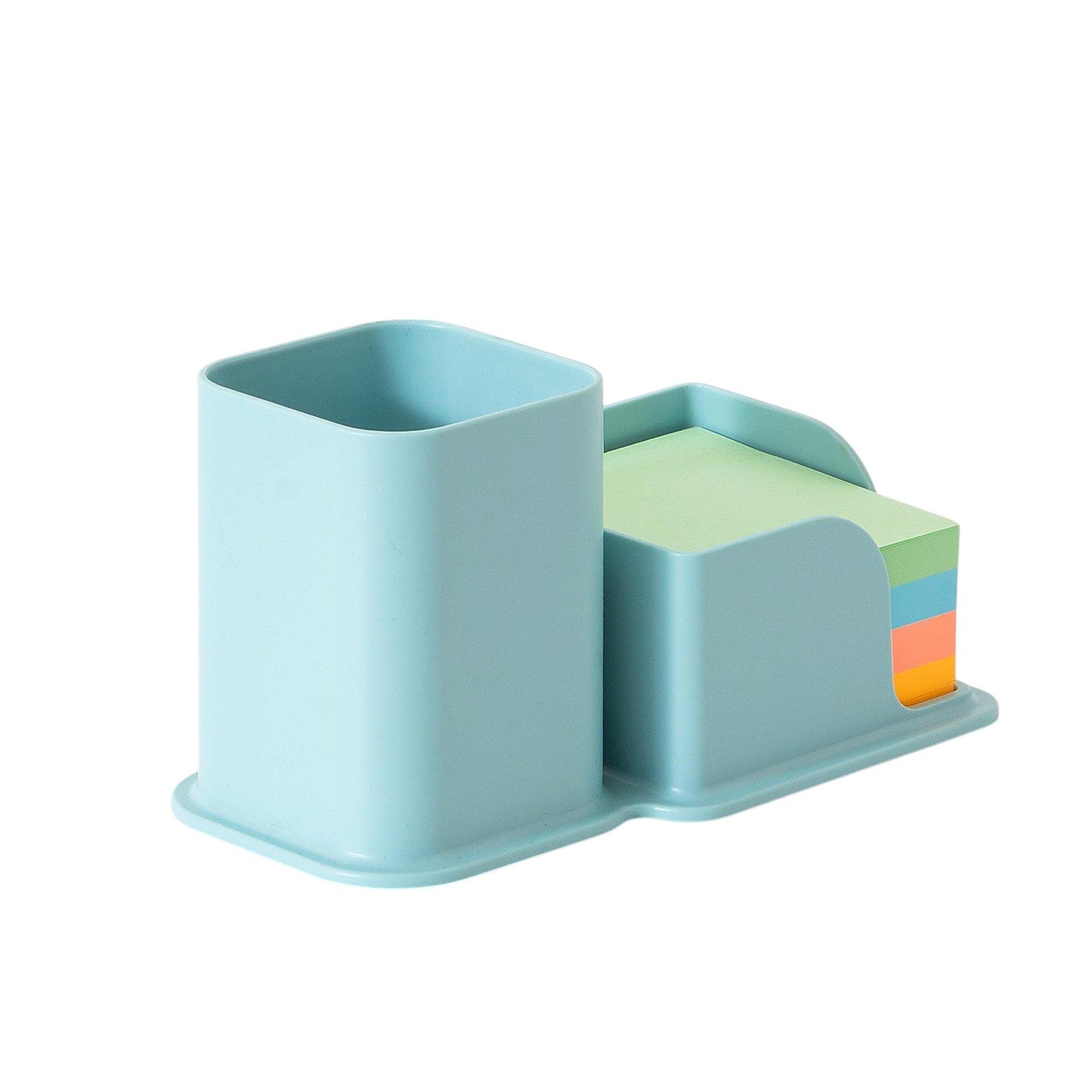 Sworld Моливник с поставка за листчета, 2в1, син