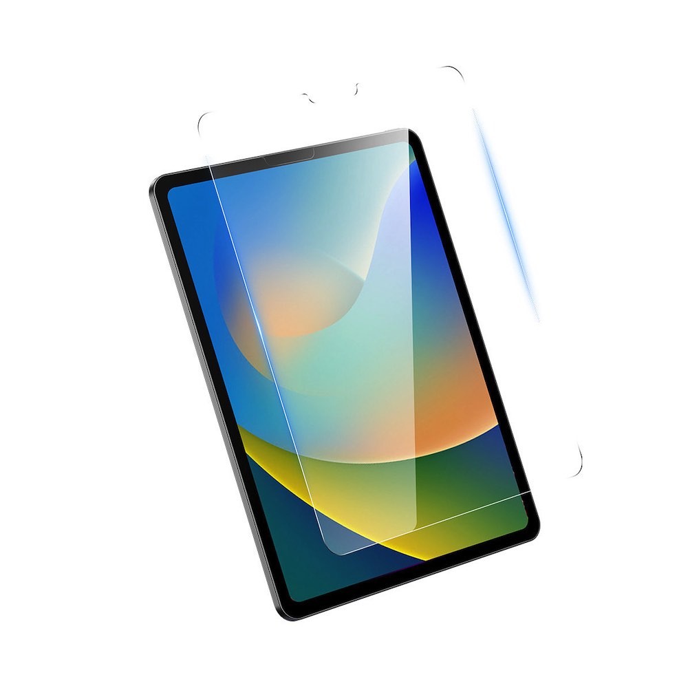 Baseus Corning HD Tempered Glass (P40012005201-02) - калено стъклено защитно покритие за дисплея на iPad 9 (2021), iPad 8 (2020), iPad 7 (2019), iPad Air 3 (2019) (прозрачно)
