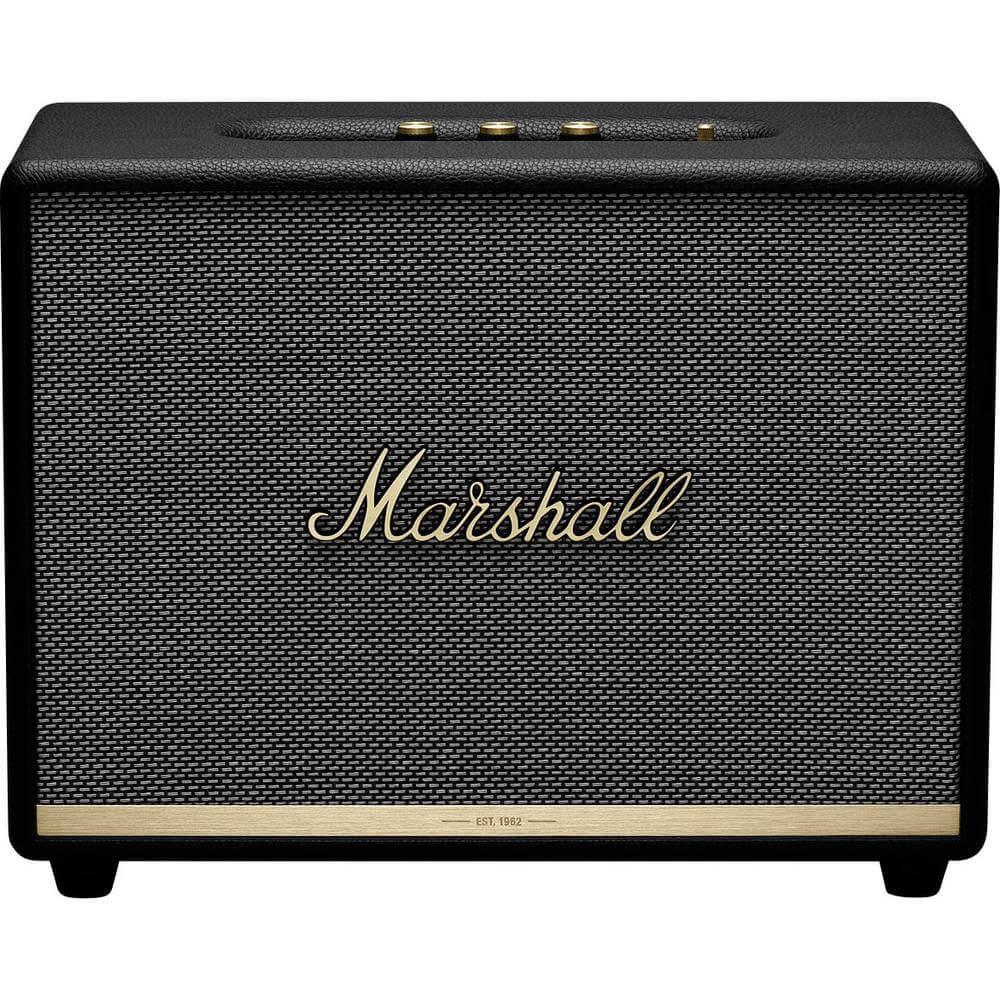 Безжичен аудиофилски спийкър за мобилни устройства с Bluetooth и 3.5 mm изход - Marshall Woburn II (черен) | JAR Computers Безжичен аудиофилски спийкър за мобилни устройства с Bluetooth и 3.5 mm изход - Marshall Woburn II (черен)