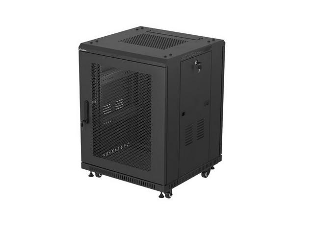 Lanberg rack cabinet 19" free-standing 15U/600X600 (FLAT PACK) with mesh door black | JAR Computers Lanberg rack cabinet 19" free-standing 15U/600X600 (FLAT PACK) with mesh door black