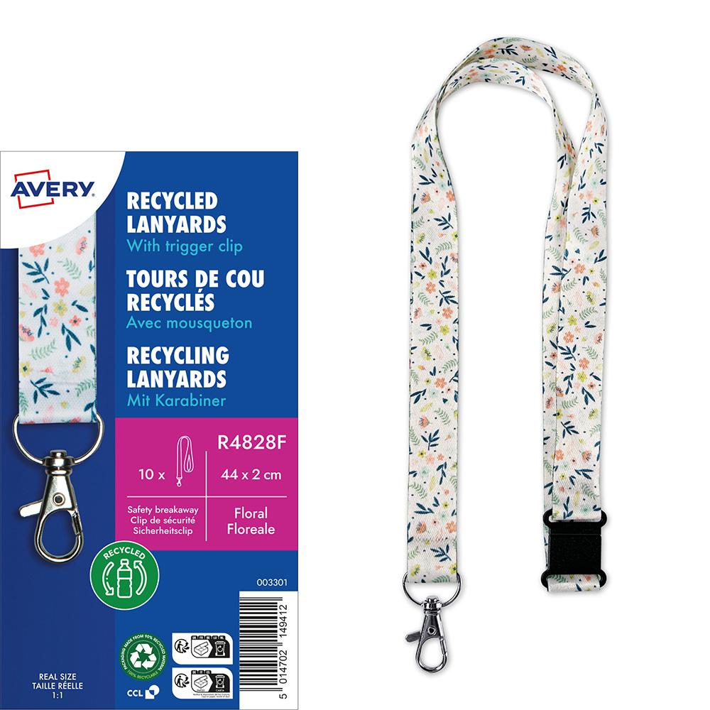 Лента за бадж Avery 44/2см Floral 10бр | JAR Computers Лента за бадж Avery 44/2см Floral 10бр