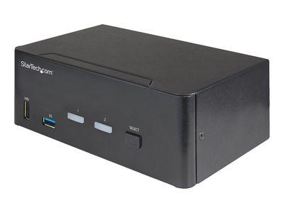 Мрежов комутатор 2 Port Dual Monitor HDMI KVM Switch, 4K 60Hz Ultra HD HDR, Desktop 4K HDMI 2.0 KVM Switch with 2 Port USB 3.0 Hub (5Gbps) & 4x USB 2.0 HID | JAR Computers Мрежов комутатор 2 Port Dual Monitor HDMI KVM Switch, 4K 60Hz Ultra HD HDR, Desktop 4K HDMI 2.0 KVM Switch with 2 Port USB 3.0 Hub (5Gbps) & 4x USB 2.0 HID