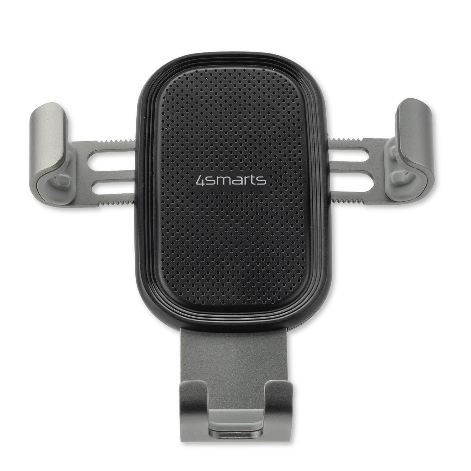 Поставка за радиатора на кола за смартфони до 92 мм. на ширина - 4smarts Car Vent Holder Grabber 2.0 (черен-сив) | JAR Computers Поставка за радиатора на кола за смартфони до 92 мм. на ширина - 4smarts Car Vent Holder Grabber 2.0 (черен-сив)