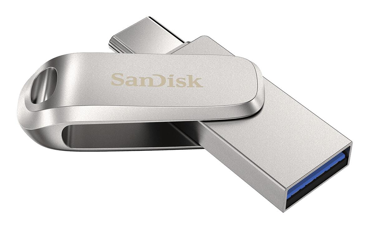 SanDisk Ultra Dual Drive Luxe USB флаш памет 2 TB USB Type-A / USB Type-C 3.2 Gen 1 (3.1 Gen 1) Сребърен | JAR Computers SanDisk Ultra Dual Drive Luxe USB флаш памет 2 TB USB Type-A / USB Type-C 3.2 Gen 1 (3.1 Gen 1) Сребърен
