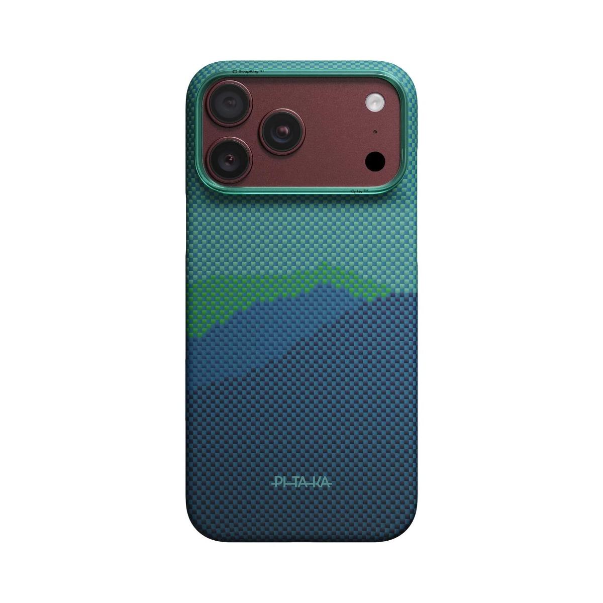 Кевларен кейс с MagSafe за iPhone 18 Pro, iPhone 17 Pro - Pitaka Edge Ultra-Slim Over The Horizon 2.0 Summer Noon Aramid Fiber Case | JAR Computers Кевларен кейс с MagSafe за iPhone 18 Pro, iPhone 17 Pro - Pitaka Edge Ultra-Slim Over The Horizon 2.0 Summer Noon Aramid Fiber Case