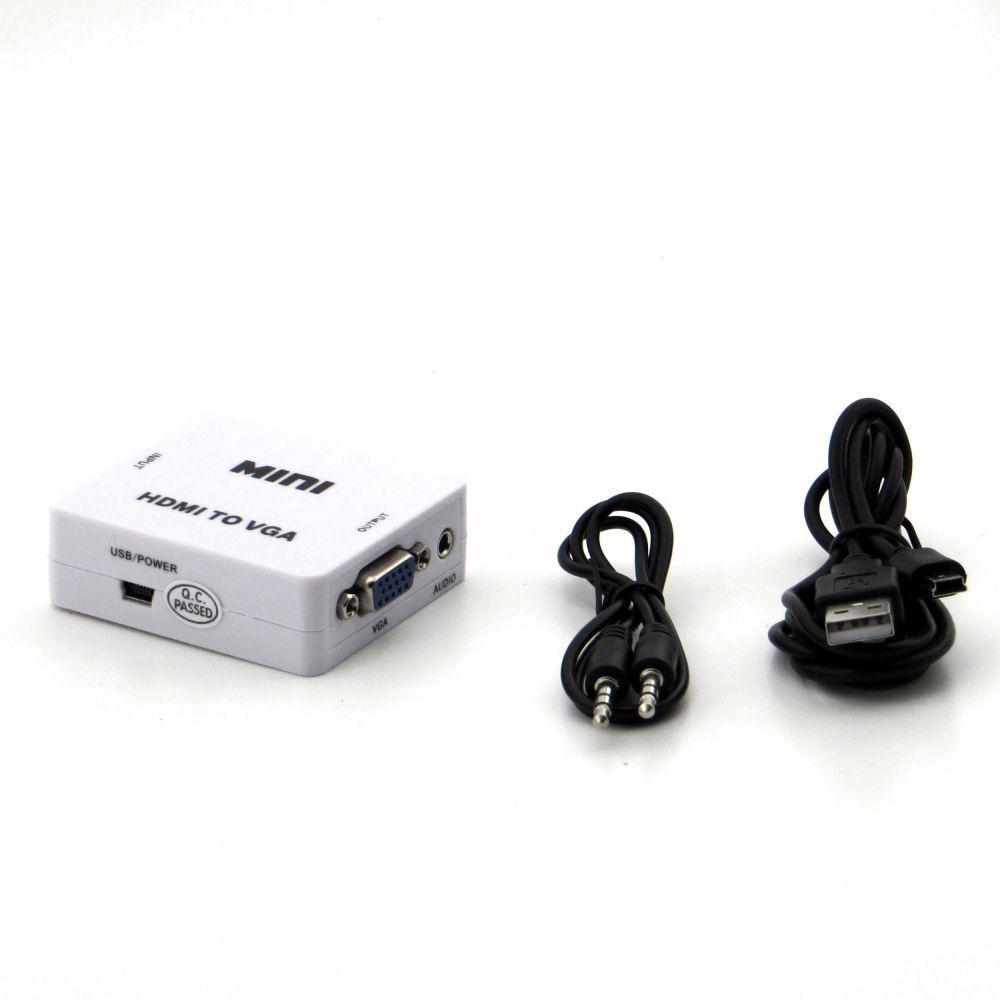 CMP-HDMI to VGA+Sound White Box | JAR Computers CMP-HDMI to VGA+Sound White Box