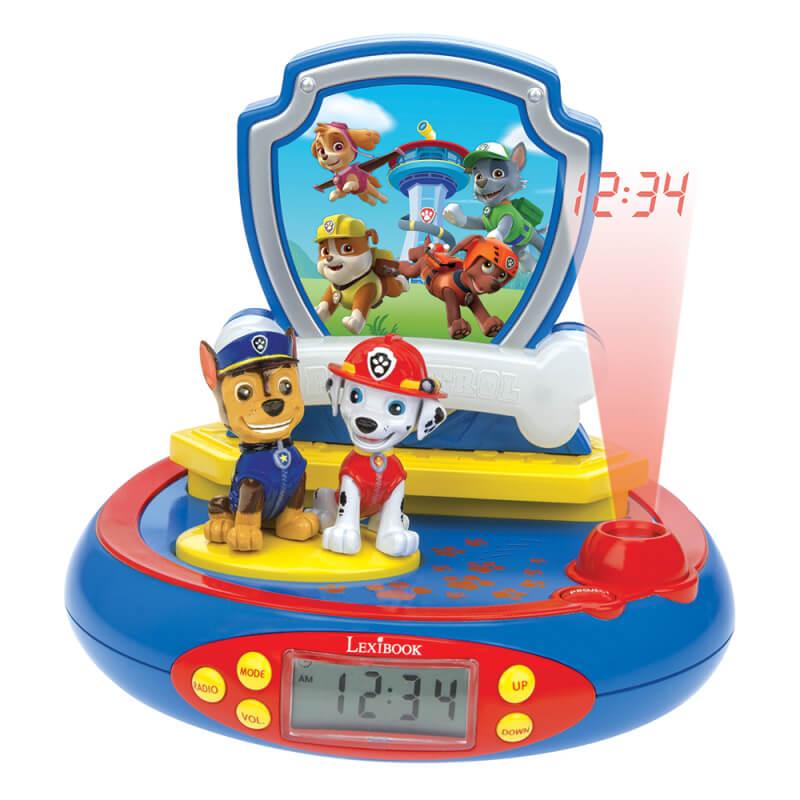 Детски часовник с аларма и FM радио - Lexibook Paw Patrol Projector Alarm Clock with Radio (шарен) | JAR Computers Детски часовник с аларма и FM радио - Lexibook Paw Patrol Projector Alarm Clock with Radio (шарен)