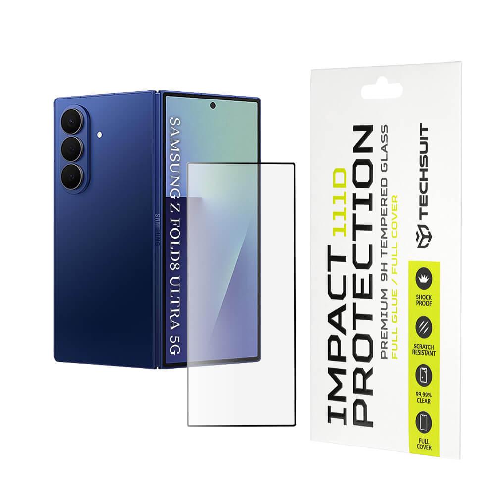 Калено стъклено защитно покритие за външния дисплей на Samsung Galaxy Z Fold8 Ultra - Techsuit Full Glue Tempered Glass 111D (черен-прозрачен) | JAR Computers Калено стъклено защитно покритие за външния дисплей на Samsung Galaxy Z Fold8 Ultra - Techsuit Full Glue Tempered Glass 111D (черен-прозрачен)