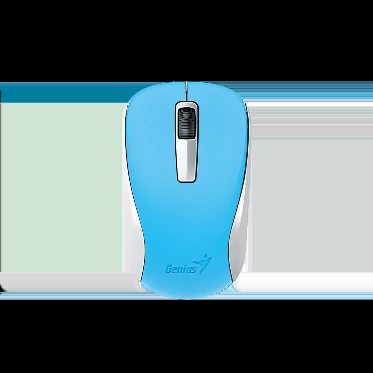 Мишка Genius NX-7005, безжична, USB, 3 бутона, AA, синя