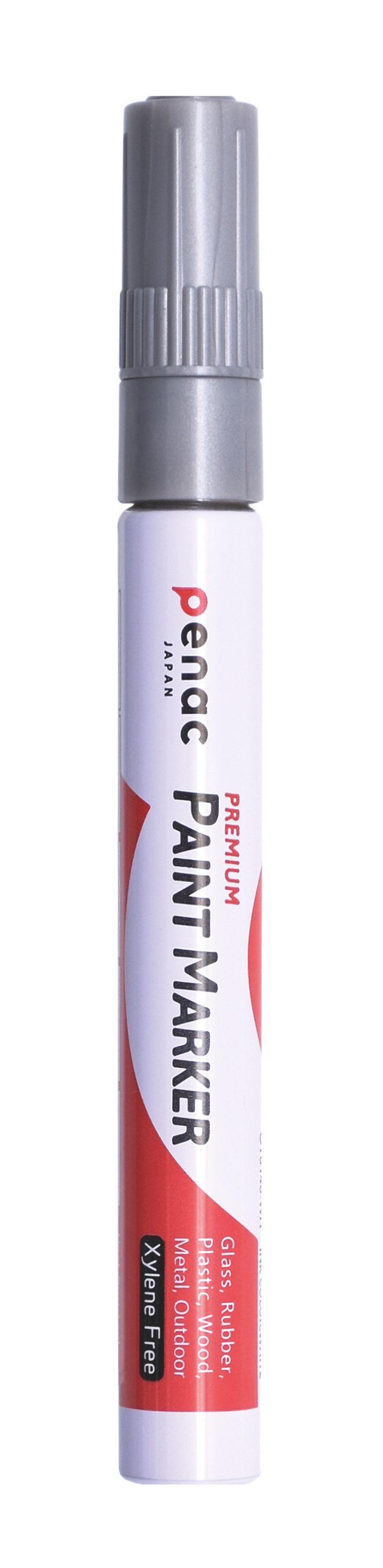 Paint маркер Penac, объл връх 2-4 мм, сребърен | JAR Computers Paint маркер Penac, объл връх 2-4 мм, сребърен