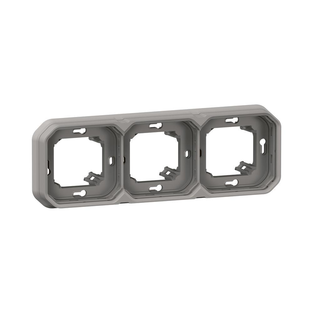 Рамка 3x скрит монтаж IP55 Сив - Legrand Plexo New 069687L | JAR Computers Рамка 3x скрит монтаж IP55 Сив - Legrand Plexo New 069687L