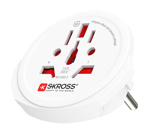 Skross 1.500211C-E електрически контактен адаптер Универсален Бяла | JAR Computers Skross 1.500211C-E електрически контактен адаптер Универсален Бяла