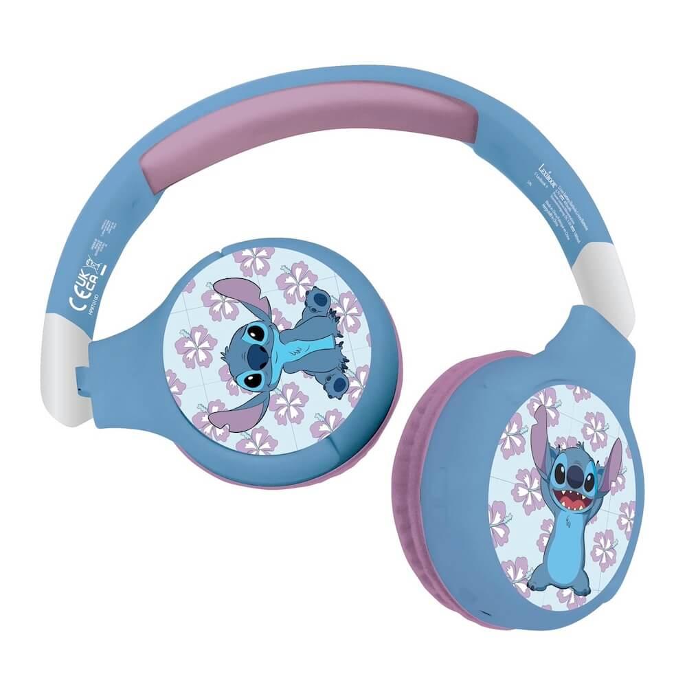 Безжични слушалки подходящи за деца - Lexibook Disney Stitch Wireless On-Ear Headphones (син) | JAR Computers Безжични слушалки подходящи за деца - Lexibook Disney Stitch Wireless On-Ear Headphones (син)