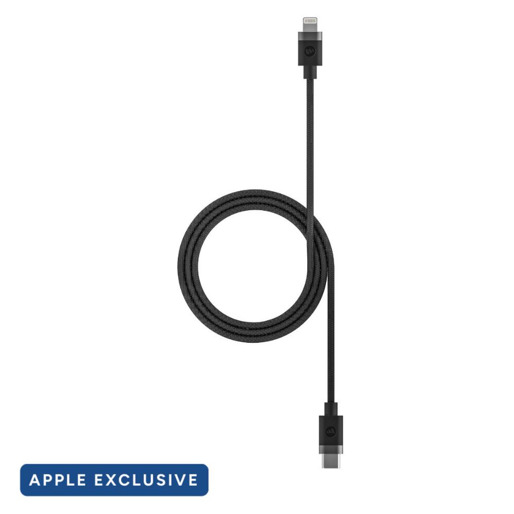 Кабел Мophie Cable-USBA-Lightning-2M-Black-Apple (Apple Exclusive)