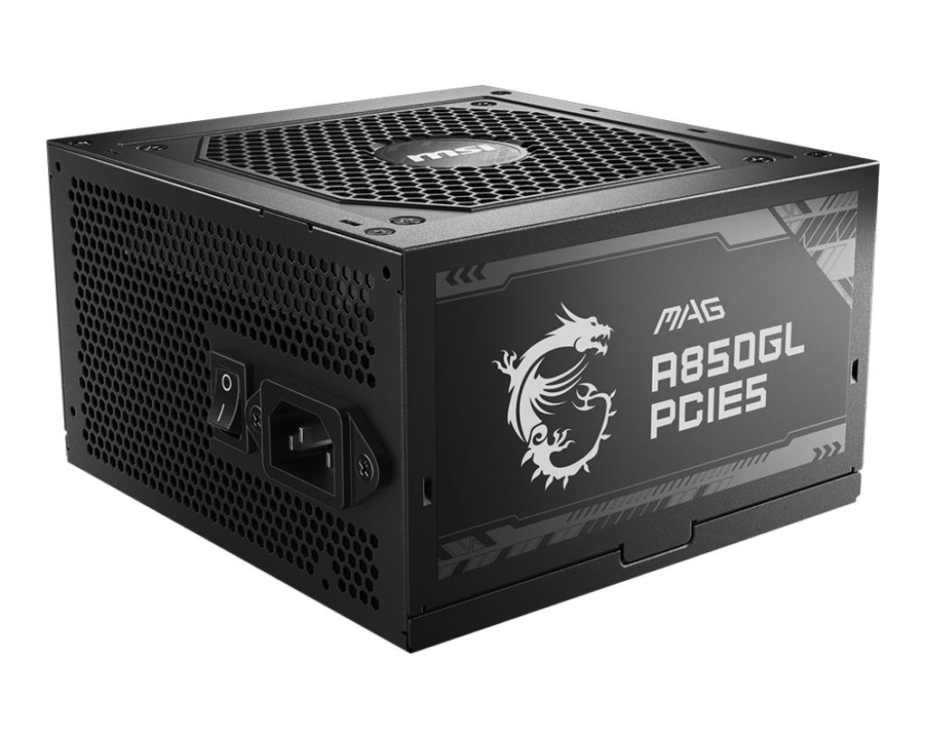 MSI MAG A850GL PCIE5 захранващ блок 850 W 20+4 pin ATX ATX Черен