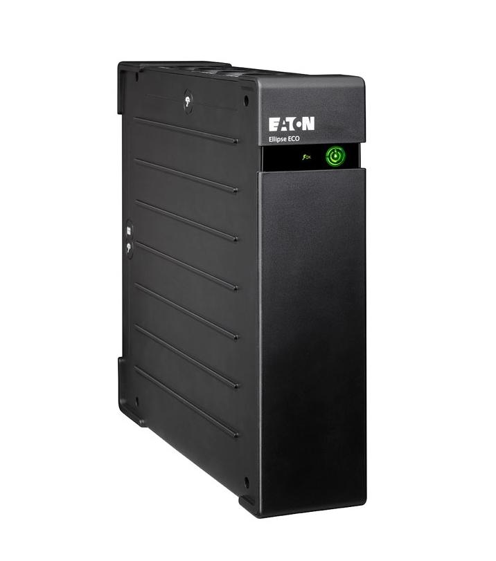 Непрекъсваем ТЗИ Eaton Ellipse ECO, 1200VA/ 650W, USB, DIN, 8 извода шуко, черен | JAR Computers Непрекъсваем ТЗИ Eaton Ellipse ECO, 1200VA/ 650W, USB, DIN, 8 извода шуко, черен