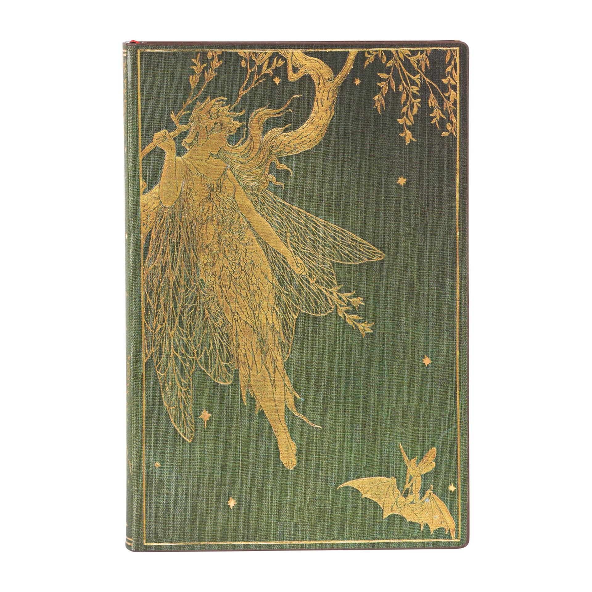 Paperblanks Тефтер Olive Fairy, Mini, широки редове, мека корица, 104 листа