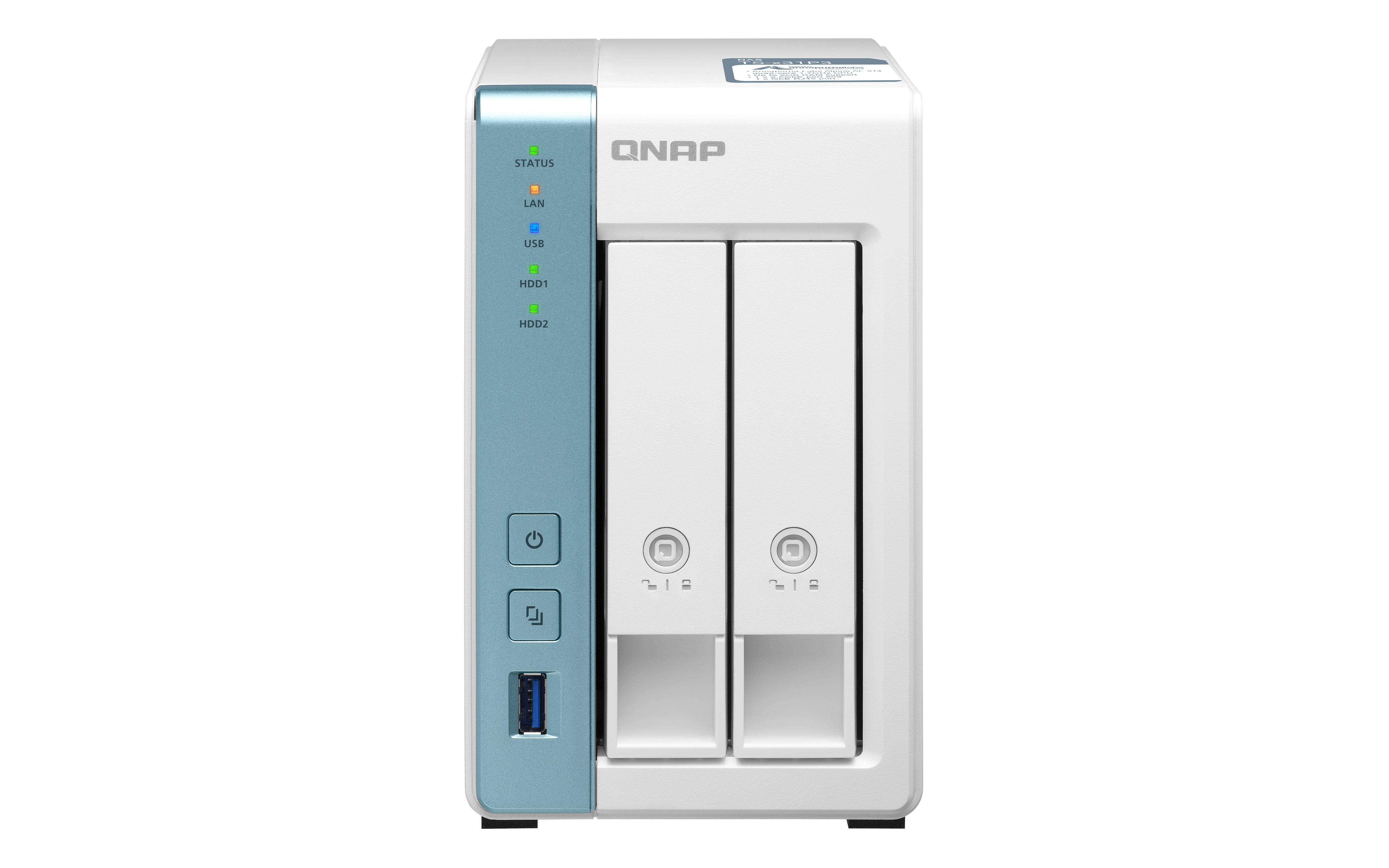 QNAP TS-231P3 NAS Tower Annapurna Labs Alpine AL-214 4 GB DDR3 0 TB QNAP QTS Туркоазен, Бяла | JAR Computers QNAP TS-231P3 NAS Tower Annapurna Labs Alpine AL-214 4 GB DDR3 0 TB QNAP QTS Туркоазен, Бяла