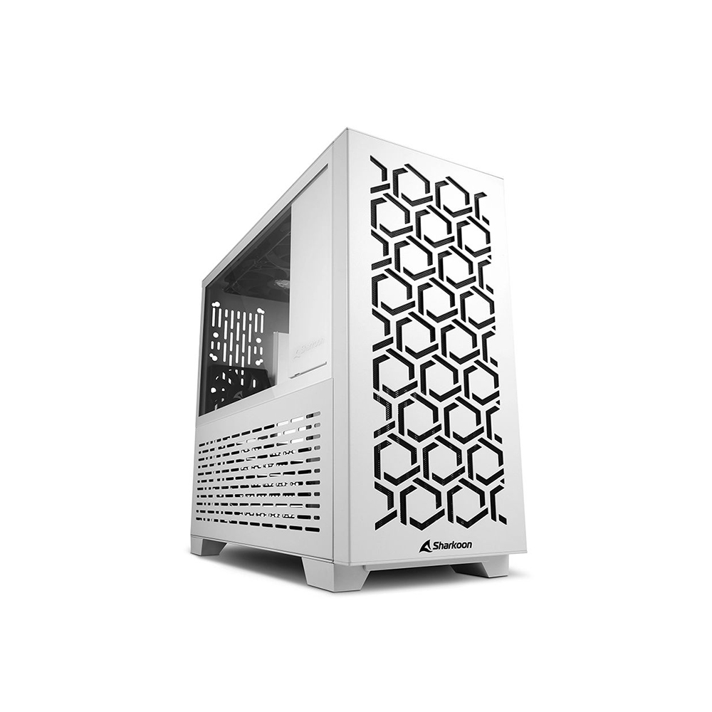 Sharkoon MS-Y1000 Midi Tower Computer Case White (34038206) (SHR34038206)