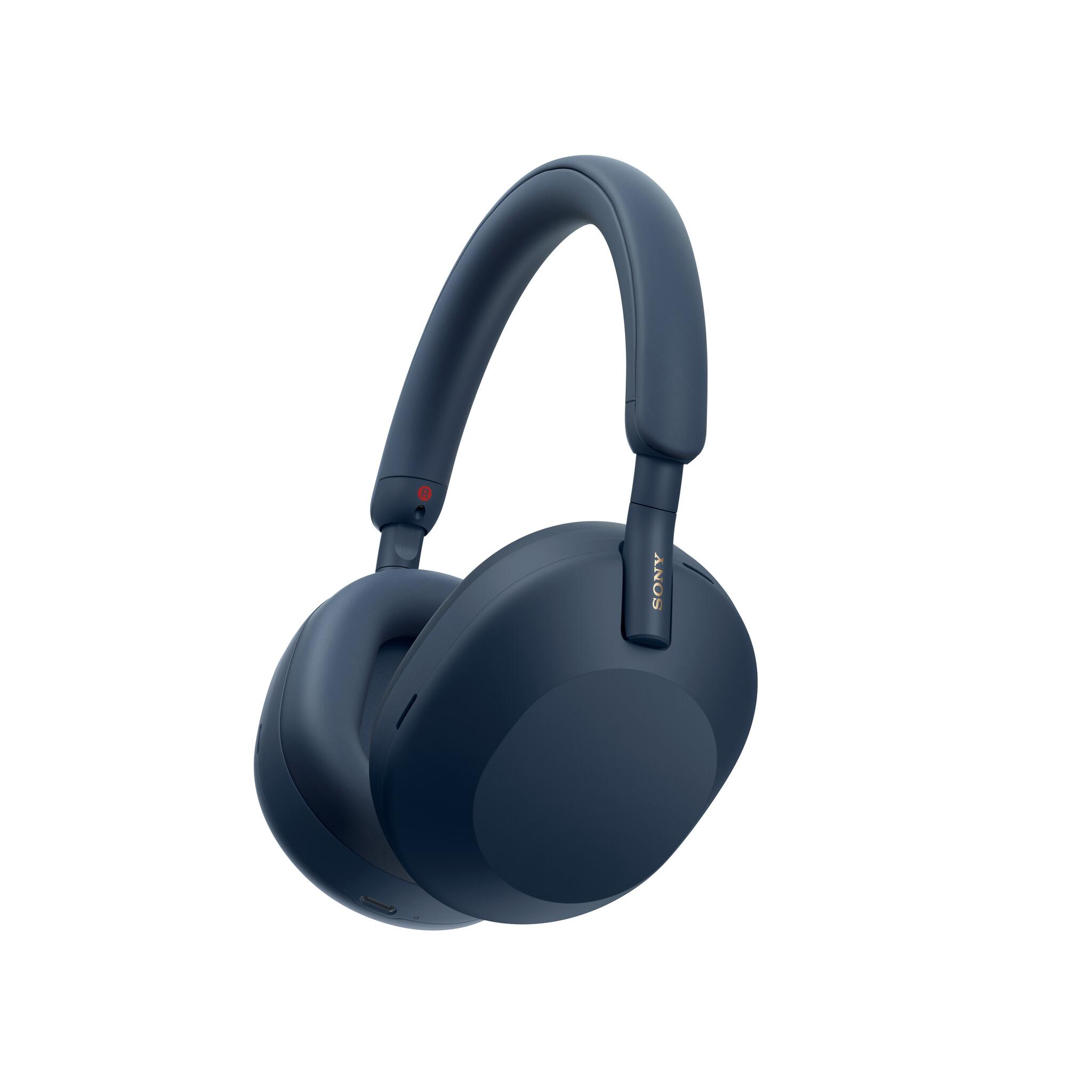 Sony WH-1000XM5 Слушалки Жична и безжична Лента за глава Обаждания/музика Bluetooth Син
