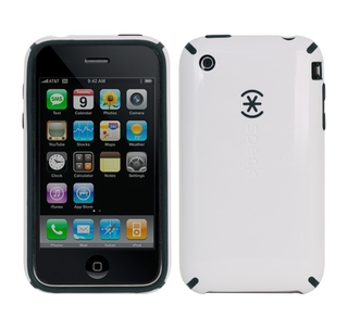 Гумиран кейс за iPhone 3G/3Gs - Speck CandyShell (бял) | JAR Computers Гумиран кейс за iPhone 3G/3Gs - Speck CandyShell (бял)