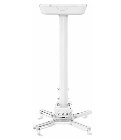 Sunne Ceiling/Bevel Projector Bracket, Ceiling to Projector 600-900mm, Tilt/Swivel -8°~+8°, 360 rotate max 25kg, universal mounting pattern up to 500mm width | JAR Computers Sunne Ceiling/Bevel Projector Bracket, Ceiling to Projector 600-900mm, Tilt/Swivel -8°~+8°, 360 rotate max 25kg, universal mounting pattern up to 500mm width