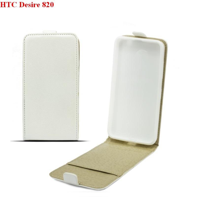 Вертикален кожен калъф с джоб за HTC Desire 820 - Leather Pocket Flip Case (бял) | JAR Computers Вертикален кожен калъф с джоб за HTC Desire 820 - Leather Pocket Flip Case (бял)