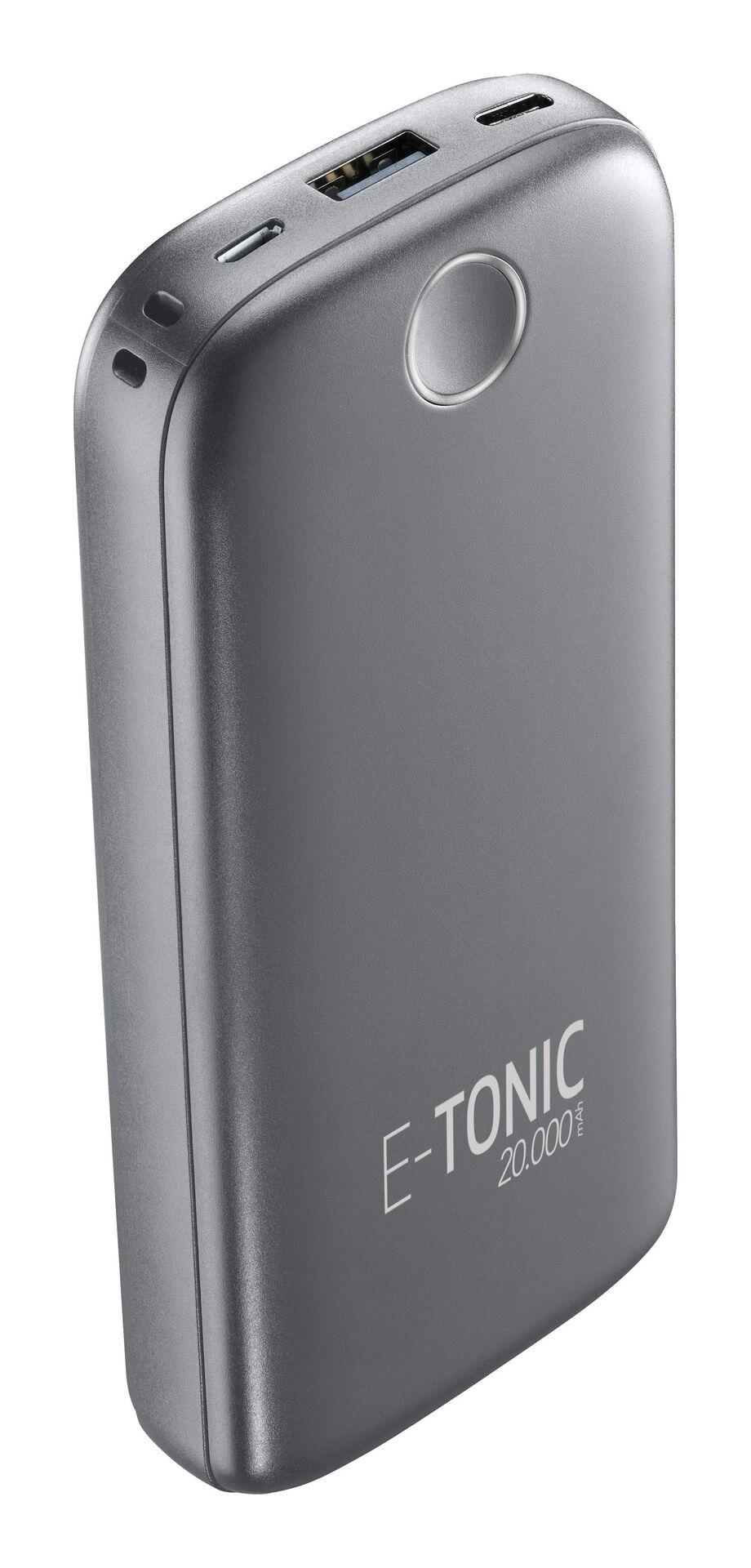 Външна батерия E-tonic HD 20000mAh, Черна