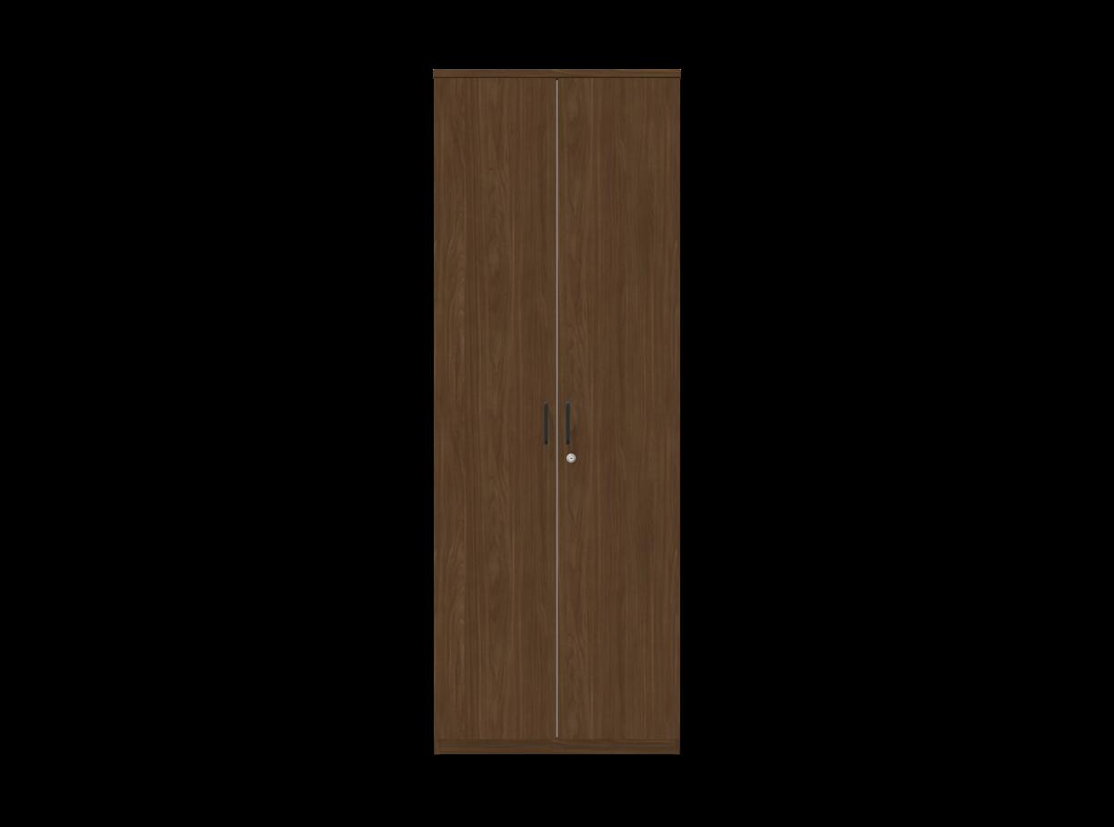 Двукрилен гардероб Easy Space D2, 800х445х2225мм, ПДЧ 25 мм, черна метална дръжка, орех Линкълн | JAR Computers Двукрилен гардероб Easy Space D2, 800х445х2225мм, ПДЧ 25 мм, черна метална дръжка, орех Линкълн