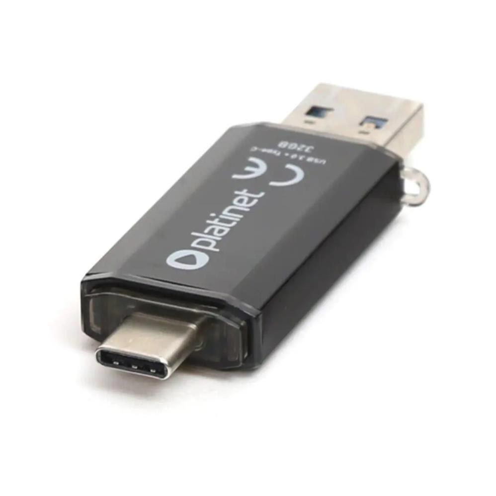 Флаш памет с USB-C порт 32GB - Platinet Pendrive USB-C 3.0 32GB (черен) | JAR Computers Флаш памет с USB-C порт 32GB - Platinet Pendrive USB-C 3.0 32GB (черен)