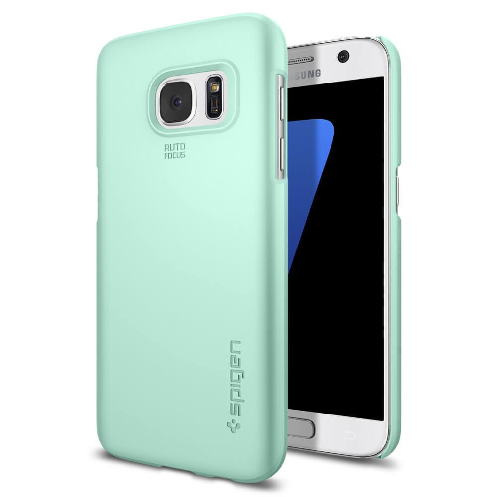 Качествен тънък кейс за Samsung Galaxy S7 - Spigen Thin Fit Case (светлосин) | JAR Computers Качествен тънък кейс за Samsung Galaxy S7 - Spigen Thin Fit Case (светлосин)