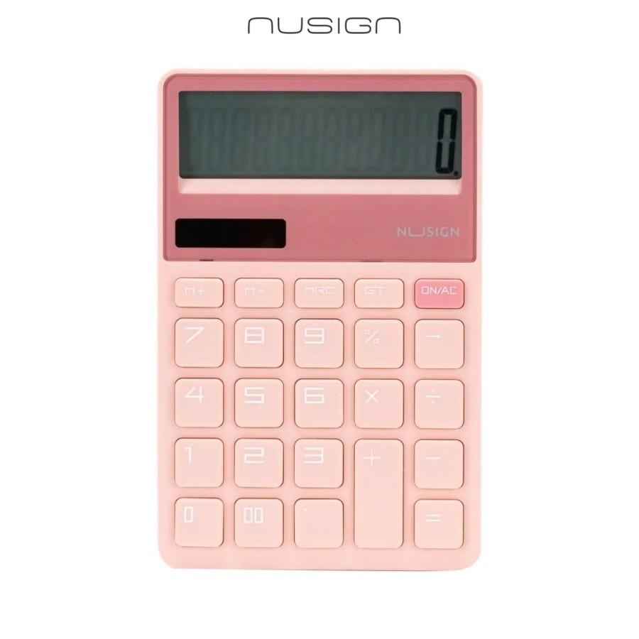 Калкулатор Nusign Classic ENS042, настолен, 12 dgt, 163.6x106x19 мм, розов | JAR Computers Калкулатор Nusign Classic ENS042, настолен, 12 dgt, 163.6x106x19 мм, розов