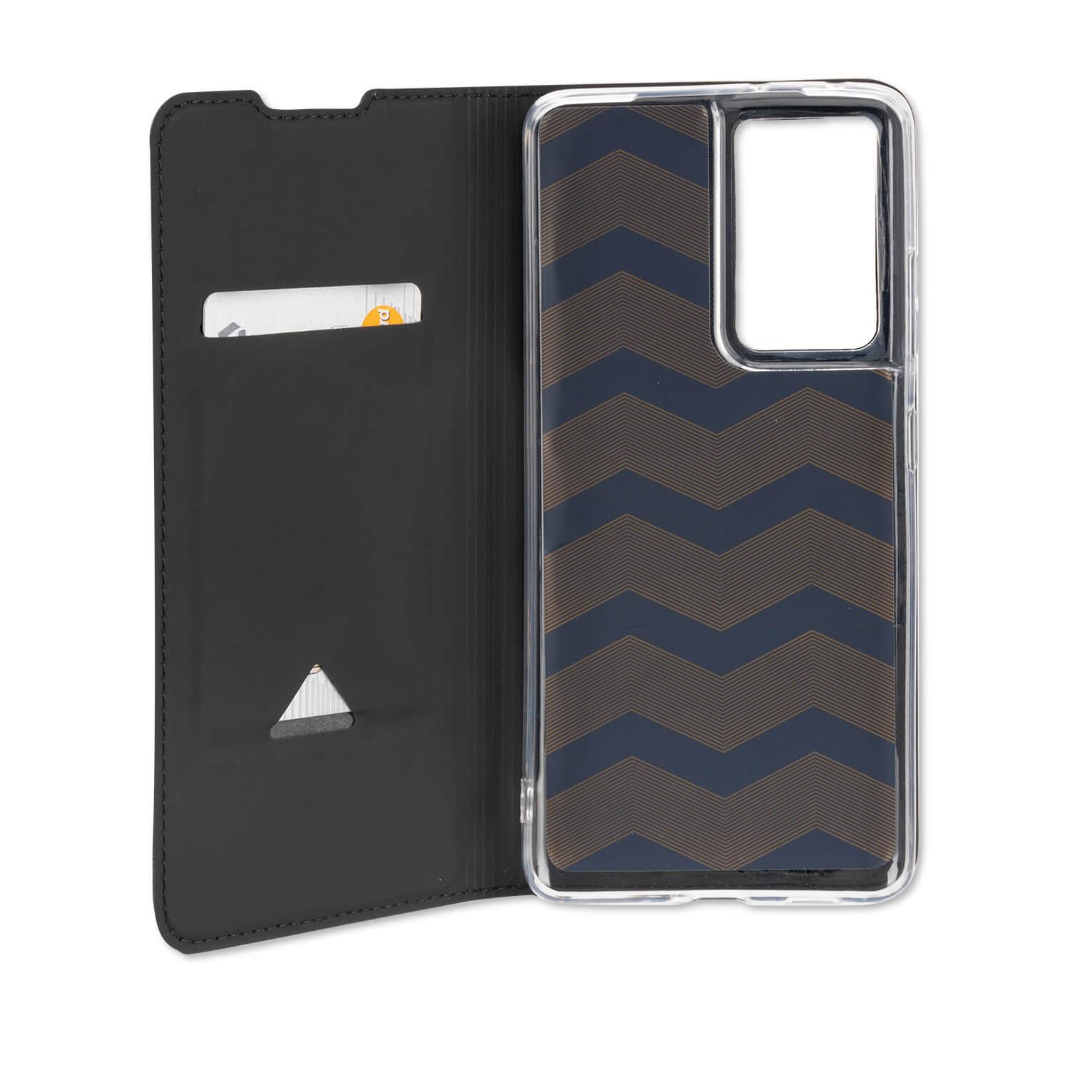 Кожен калъф с поставка и отделение за кр. карта за Samsung Galaxy S21 Ultra - 4smarts Flip Case URBAN Lite (черен) | JAR Computers Кожен калъф с поставка и отделение за кр. карта за Samsung Galaxy S21 Ultra - 4smarts Flip Case URBAN Lite (черен)